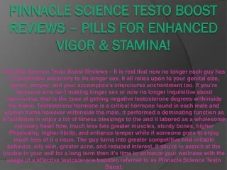 pinnacle science testo boost reviews it is real