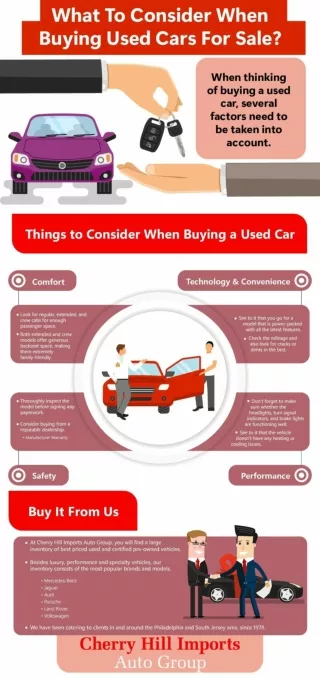 Things to Consider when Buying Used Cars For Sale