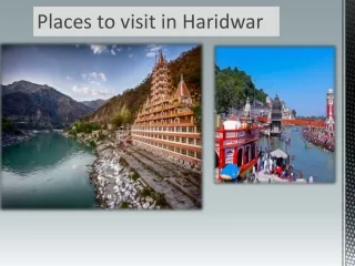 Tourist Places to Visit in Haridwar