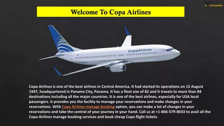 welcome to copa airlines