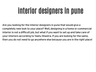 interior designers in pune