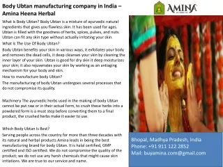 Best Ubtan manufaturing Copmany in india - Amina Herbal Henna