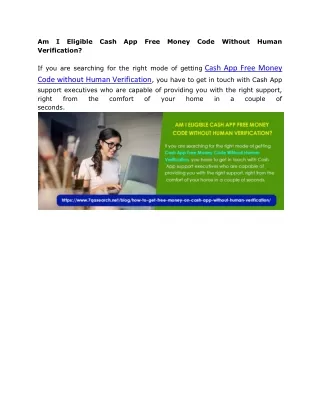 am i eligible cash app free money code without