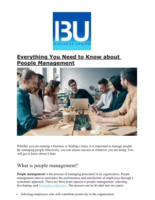 everything you need to know about people