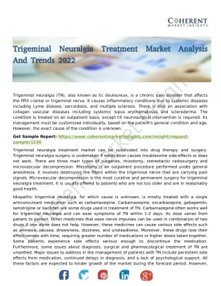 Trigeminal Neuralgia Treatment Market