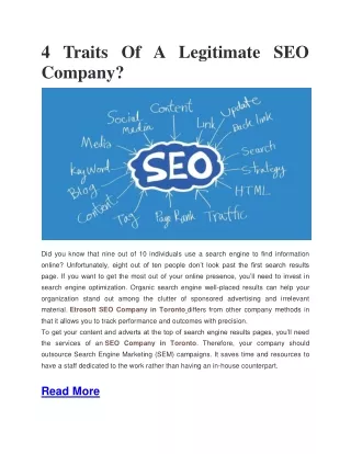 4 traits of a legitimate seo company