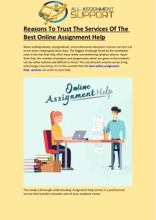 reasons to trust the services of the best online