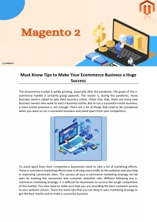 must know tips to make your ecommerce business