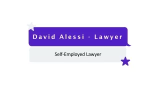 David Alessi - Lawyer - A Notable Professional