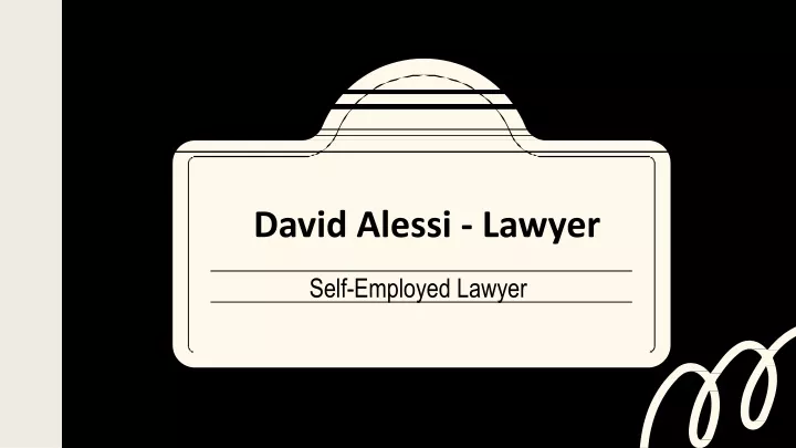 david alessi lawyer