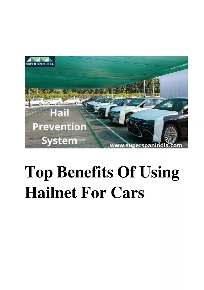 top benefits of using hailnet for cars