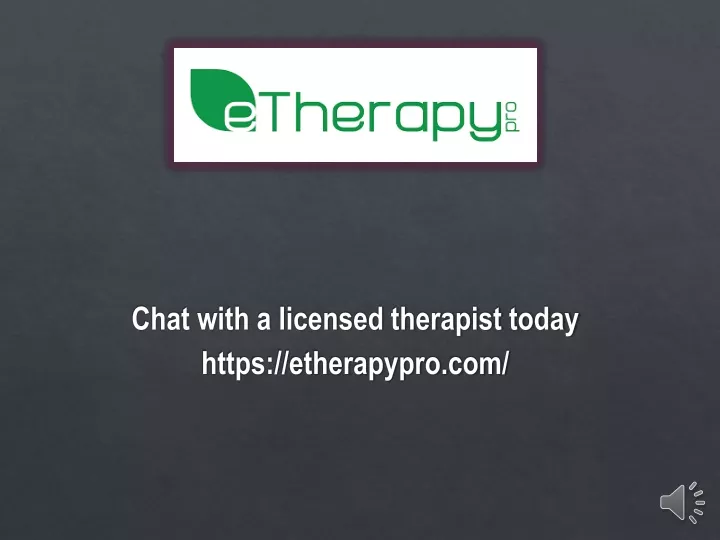 chat with a licensed therapist today https etherapypro com