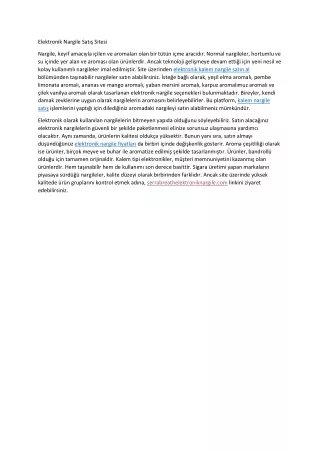 elektronik nargile sat sitesi