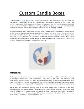 custom candle boxes
