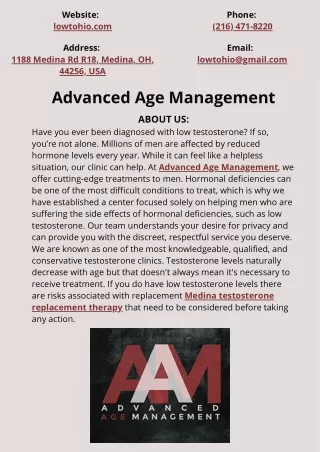 Advanced Age Management