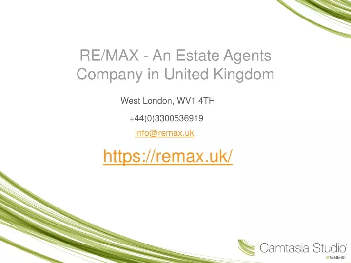 re max an estate agents company in united kingdom