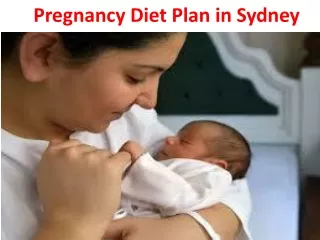 Pregnancy Diet Plan in Sydney