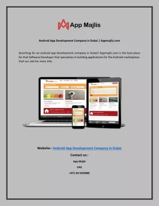 android app development company in dubai