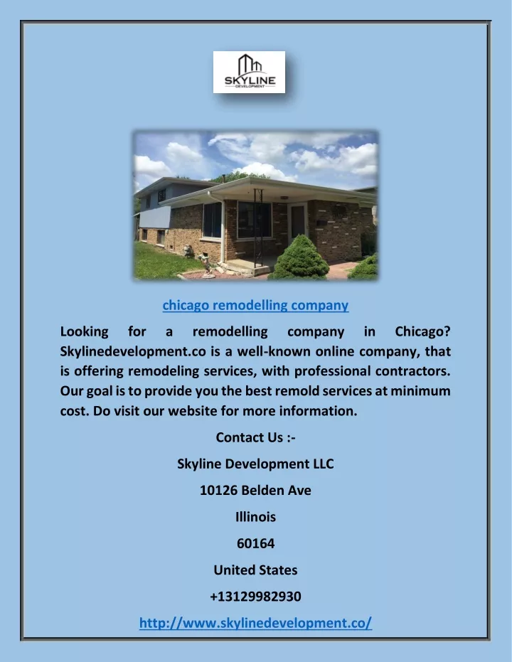 chicago remodelling company