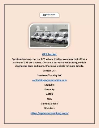 gps tracker