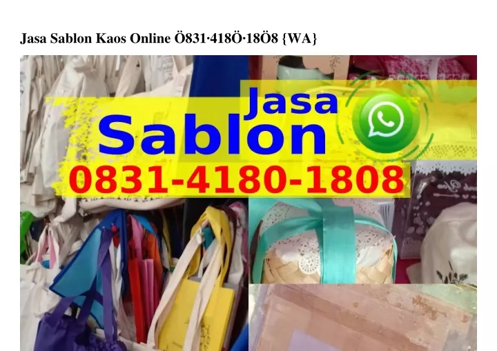 jasa sablon kaos online 831 418 18 8 wa