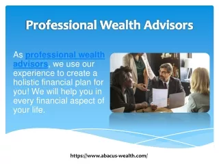 Professional Wealth Advisors