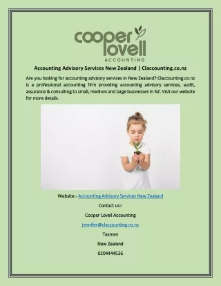 Accounting Advisory Services New Zealand | Claccounting.co.nz