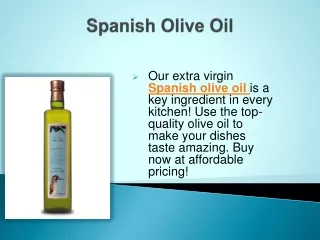 Spanish Olive Oil