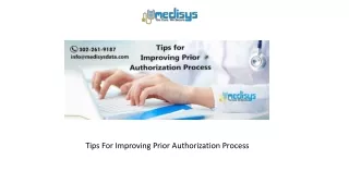 tips for improving prior authorization process