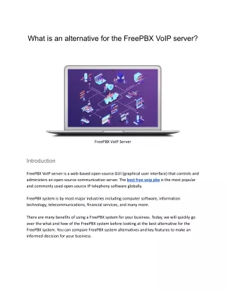 what is an alternative for the freepbx voip server