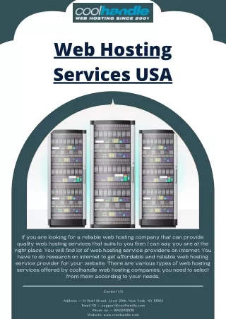 web hosting services usa