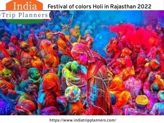 Holi In Rajasthan 2022: Celebrate The Colorful Festival In Traditional
