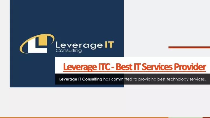 leverage itc best it services provider