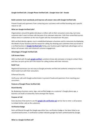 google verified calls google phone verified calls