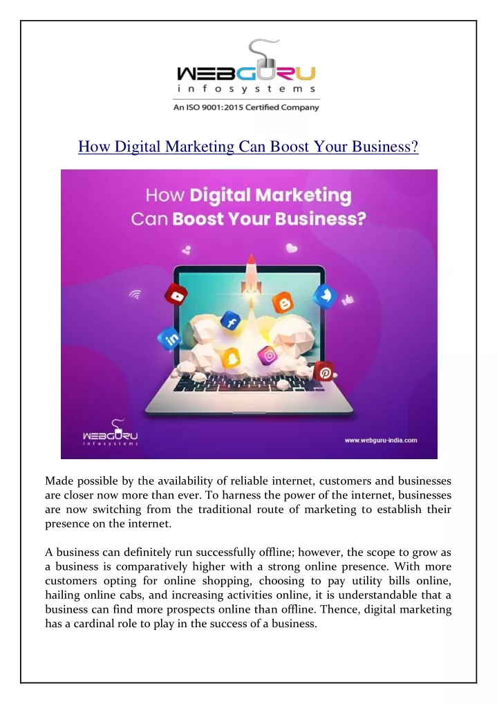 how digital marketing can boost your business