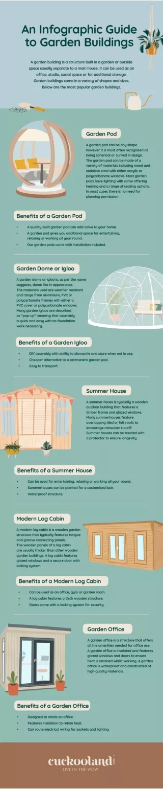 An Infographic Guide to Garden Buildings