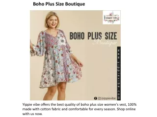 Boho Plus Size Boutique