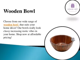 Wooden Bowl