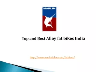 Best Alloy Fat Bikes India