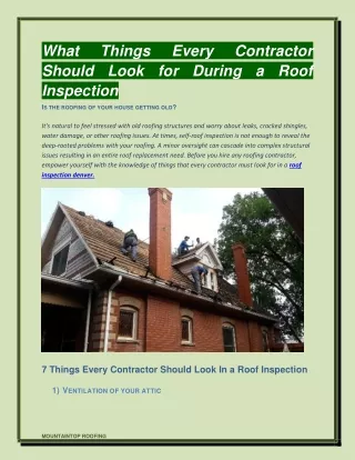 Things Every Contractor Should Look for During a Roof Inspection-converted