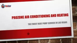 prozone air conditioning and heating