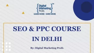 SEO & PPC Training in Delhi | Digital Marketing Profs