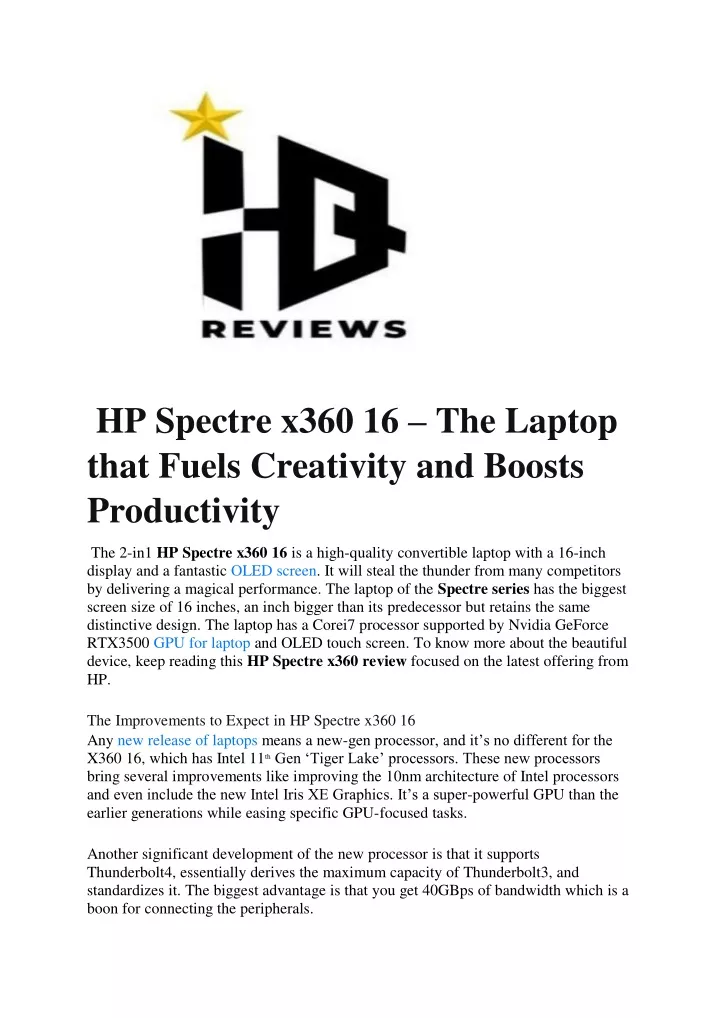 hp spectre x360 16 the laptop that fuels
