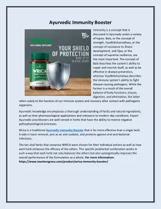 Ayurvedic Immunity Booster