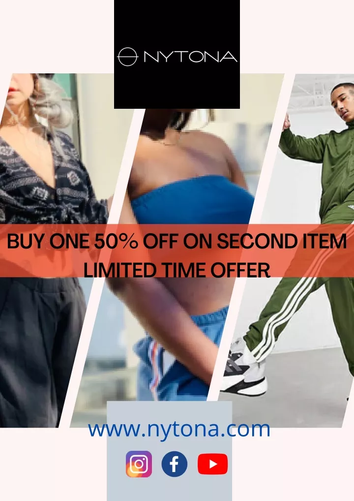 buy one 50 off on second item limited time offer