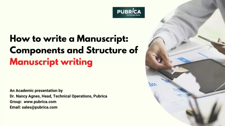 how to write a manuscript components