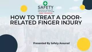 how to treat a door related finger injury