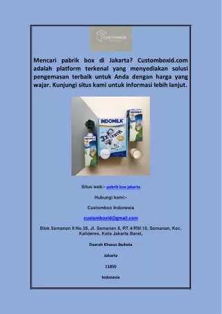 pabrik box jakarta