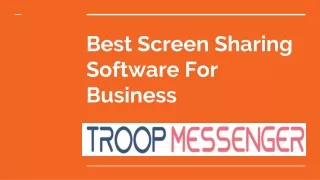 Best Screen Sharing Software For Business
