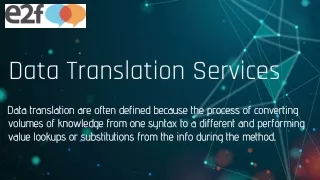 data t ranslation s ervices